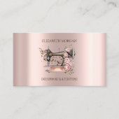 モダンスタイリッシュエレガントダイヤ裁縫機 名刺 (正面)