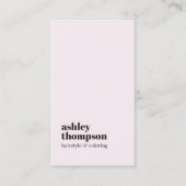 モダンスタイリッシュエレガントバラホワイトヘアサロン ロイヤリティカード (正面)