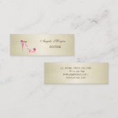 モダンスタイリッシュエレガントプロフェッショナル スキニー名刺 (正面/裏面)