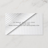 モダンスタイリッシュエレガントプロフェッショナル 名刺 (裏面)
