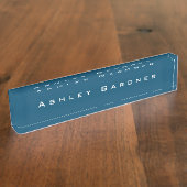 モダンスタイリッシュエレガントユニーク海青 デスクネームプレート (側面)