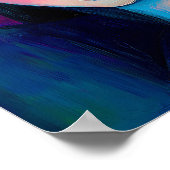 モダンスタイリッシュエレガント抽象芸術美人 ポスター (角)