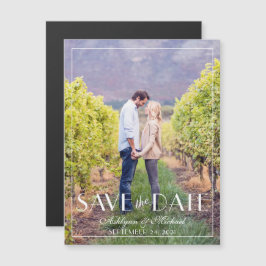 モダンスタイリッシュエレガント結婚は マグネット招待状