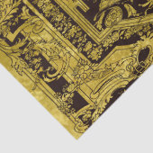 モダンスタイリッシュエレガント金ゴールドバロックオーナメント 薄葉紙 (詳細)