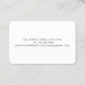 モダンスタイリッシュエレガント金ゴールド円ブラシストローク 名刺 (裏面)