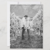 モダンスタイリッシュエレガント20sの結婚写真 招待状 (裏面)