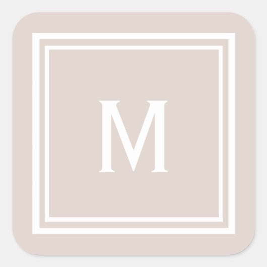 モダンスタイリッシュカスタム赤面 スクエアシール (正面)