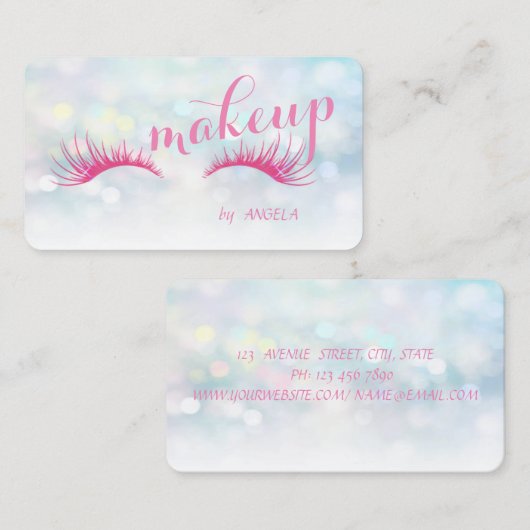 モダンスタイリッシュカラフル《写真》ぼけ味フェイクー 名刺 (正面/裏面)