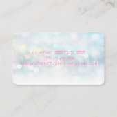 モダンスタイリッシュカラフル《写真》ぼけ味 名刺 (裏面)