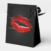 モダンスタイリッシュグリッター赤い唇 フェイバーボックス (裏面サイド)