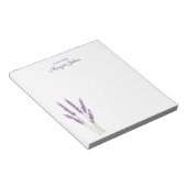 モダンスタイリッシュシンプル水カラーフローラ ノートパッド (アングル)