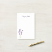 モダンスタイリッシュシンプル水カラーフローラ ポストイット (デスク上)