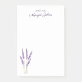 モダンスタイリッシュシンプル水カラーフローラ ポストイット (正面)