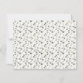 モダンスタイリッシュシンプルScript Monogramノートカード 招待状 (裏面)