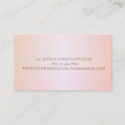 モダンスタイリッシュストライプの絵を描線 名刺 (裏面)