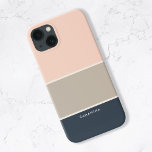 モダンスタイリッシュストライプ型 iPhone 13ケース<br><div class="desc">このミニマルモダンリストカラーブロックのパタストライプのーンiPhoneケースをパーソナライズ。名前、モノグラム、またはイニシャルを追加。</div>
