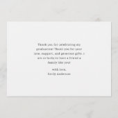 モダンスタイリッシュタイポグラフィ サンキューカード (裏面)