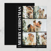 モダンスタイリッシュタイポグラフィ シーズンカード (正面/裏面)