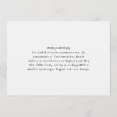 モダンスタイリッシュタイポグラフィ 案内状 (裏面)