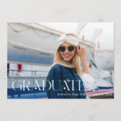 モダンスタイリッシュタイポグラフィ 案内状 (正面)