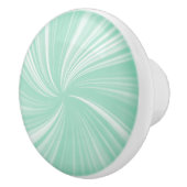 モダンスタイリッシュターコイズ放射回転パターン セラミックノブ (右)