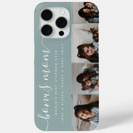 モダンスタイリッシュティール（緑がかった色）写真ボーナス母マザーズ日 Case-Mate iPhoneケース (裏面)