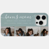 モダンスタイリッシュティール(緑がかった色)写真ボーナス母マザーズ日 Case-Mate iPhoneケース (裏面 (横))