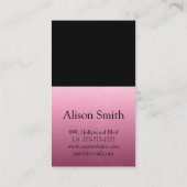 モダンスタイリッシュトレンディーシック爪、 ネイル 名刺 (裏面)