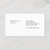 モダンスタイリッシュバラ金ゴールドブラックストライプの2 名刺 (裏面)