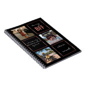 モダンスタイリッシュバラ金ゴールドBFF 3フォトノートブック ノートブック (右側)