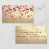 モダンスタイリッシュプロフェッショナルフェイク金ゴールド 名刺 (正面/裏面)