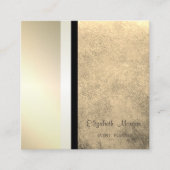 モダンスタイリッシュプロフェッショナル幾何ストライプの スクエア名刺 (正面)