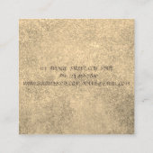 モダンスタイリッシュプロフェッショナル幾何ストライプの スクエア名刺 (裏面)