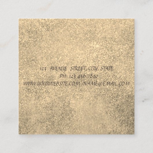 モダンスタイリッシュプロフェッショナル幾何ストライプの スクエア名刺 (裏面)