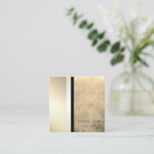 モダンスタイリッシュプロフェッショナル幾何ストライプの スクエア名刺 (スタンド正面)