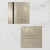 モダンスタイリッシュプロフェッショナル幾何ストライプの スクエア名刺 (正面/裏面)