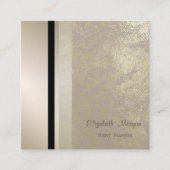 モダンスタイリッシュプロフェッショナル幾何ストライプの スクエア名刺 (正面)