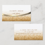 モダンスタイリッシュプロフェッショナル金ゴールドの輝き、《写真》ぼけ味 名刺 (正面/裏面)