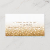 モダンスタイリッシュプロフェッショナル金ゴールドの輝き、《写真》ぼけ味 名刺 (裏面)