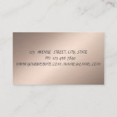 モダンスタイリッシュプロフェッショナル黒ストライプ 名刺 (裏面)