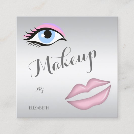 モダンスタイリッシュプロフェッショナル スクエア名刺 (正面)