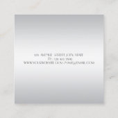 モダンスタイリッシュプロフェッショナル スクエア名刺 (裏面)