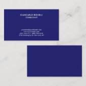モダンスタイリッシュミッドナイトブループロフェッショナル 名刺 (正面/裏面)