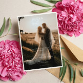 モダンスタイリッシュミニマ結婚リスト 招待状