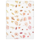 モダンスタイリッシュモノグラムガーリーパターン1974 クリップボード (裏面)