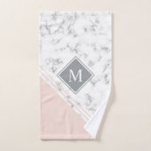 モダンスタイリッシュモノグラム赤面 バスタオルセット (ハンドタオル)