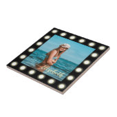 モダンスタイリッシュユニーク黒の正方形フォトフレーム タイル (側面)