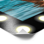 モダンスタイリッシュユニーク黒の正方形フォトフレーム フォトプリント (角)