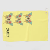 モダンスタイリッシュヴィンテージ ゴルフタオル (横)