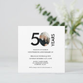 モダンスタイリッシュ写真50結婚TH 招待状 (スタンド正面)